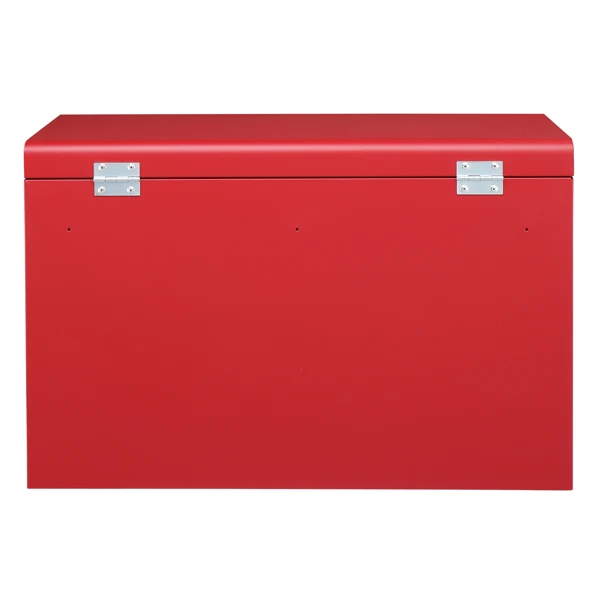 Steel maintenance tool cart cabinet 5 drawers with lock 330lb red view 2